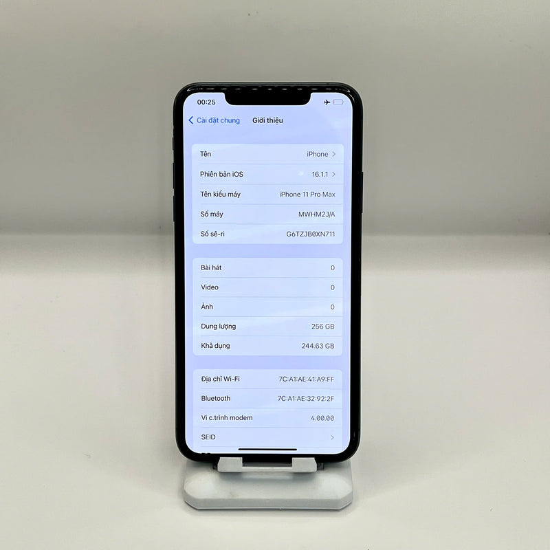 iPhone 11 Pro Max 256GB Xanh Lá 97% pin 86%  Quốc tế Apple (Đã thay pin , kính lưng - Máy xước) - HH8861