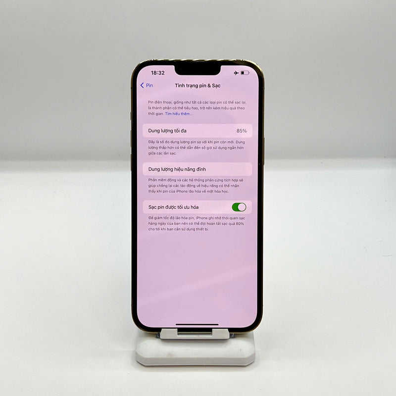 iPhone 13 Pro Max 1TB Vàng 98% pin 85%  Quốc tế từ AU (Không dùng sim AU - Đốm camera 3x, máy xước) - HH5981