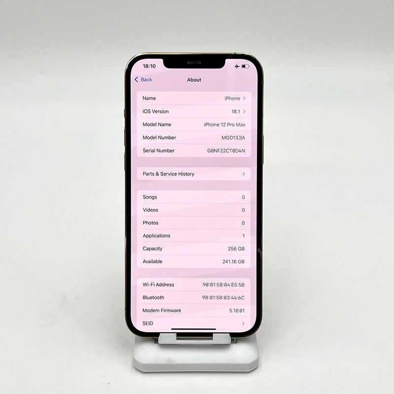 iPhone 12 Pro Max 256GB Vàng 97% pin 100% Máy đã trả hết tiền mạng dùng như Quốc tế Apple (Đã thay pin - Đốm camera 3x, Máy xước) - HH5770