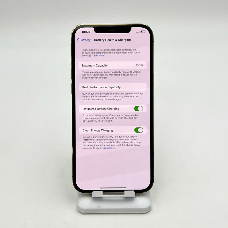 iPhone 12 Pro Max 256GB Vàng 98% pin 100% Máy đã trả hết tiền mạng dùng như Quốc tế Apple (Đã thay pin, xước màn) - HH1573