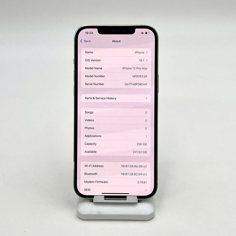 iPhone 12 Pro Max 256GB Bạc 97% pin 100% Quốc tế từ SB (Không dùng sim SB - Đã thay pin - Đốm camera 3x, xước viền) - HH3530