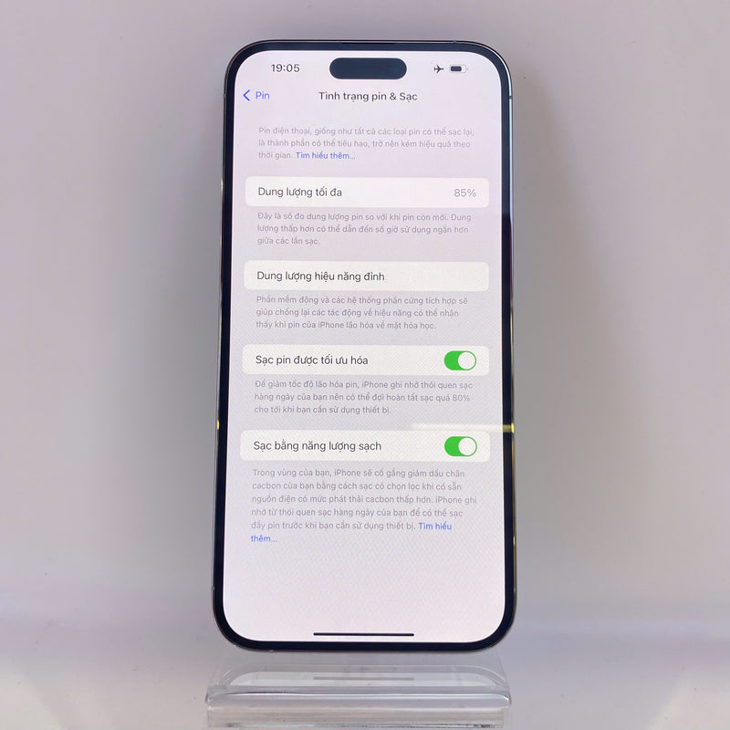 iPhone 14 Pro Max 128GB Bạc 98% pin 85% Quốc Tế Apple HH0201