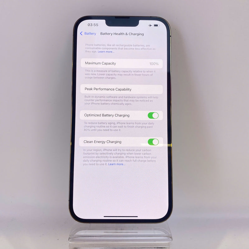 iPhone 13 Pro Max 256GB Vàng 98% pin 100% Quốc tế từ SB (Không dùng sim SB - Đốm camera 3x - Đã thay pin) HH7775