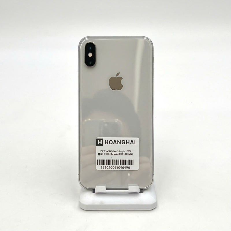 iPhone X 256GB Trắng 98% pin 100% DBH Máy đã trả hết tiền mạng dùng như Quốc tế Apple (Đã thay pin, viền xước)- HH6496