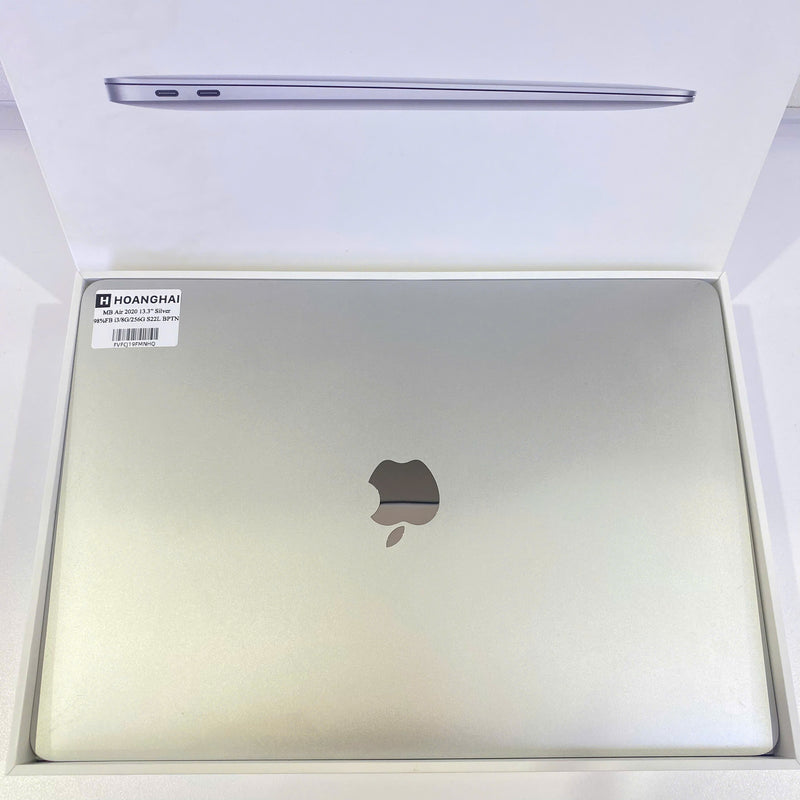 Macbook Air 2020 13.3in Bạc Intel Core i3/RAM 8GB/SSD 256GB 98% Fullbox Sạc 22 lần BPTN