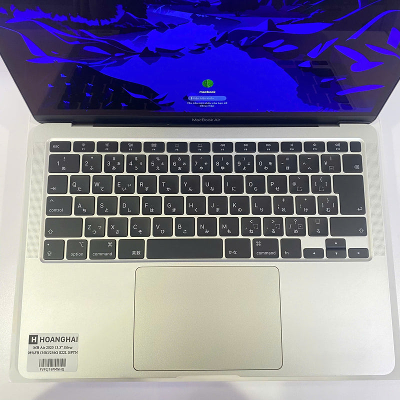 Macbook Air 2020 13.3in Bạc Intel Core i3/RAM 8GB/SSD 256GB 98% Fullbox Sạc 22 lần BPTN