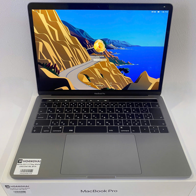 Macbook Pro 2019 13.3in Xám Intel Core i5/RAM 16GB/SSD 128GB 98% Sạc 65 lần BPTN (Móp viền góc phải)