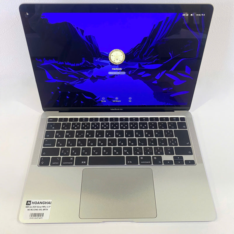 Macbook Air 2020 13.3in Bạc Apple M1/RAM 8GB/SSD 256GB 98% Sạc 5 lần BPTN