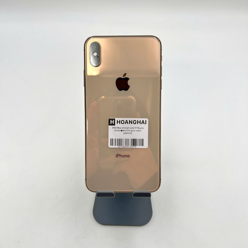 iPhone XS Max 256GB Vàng 97% pin 100% Máy đã trả hết tiền mạng dùng như Quốc tế Apple (Đã thay pin, xước viền) - HH5675