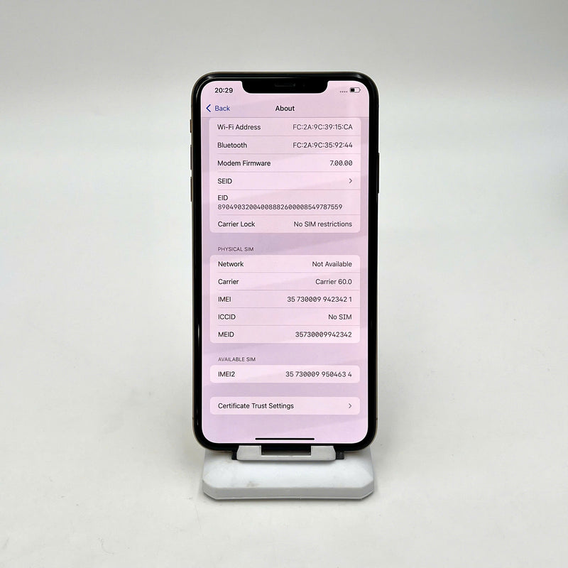 iPhone XS Max 256GB Vàng 98% pin 100% Máy đã trả hết tiền mạng dùng như Quốc tế Apple (Đã thay pin - Ám màn Thanh Sóng) - HH3421