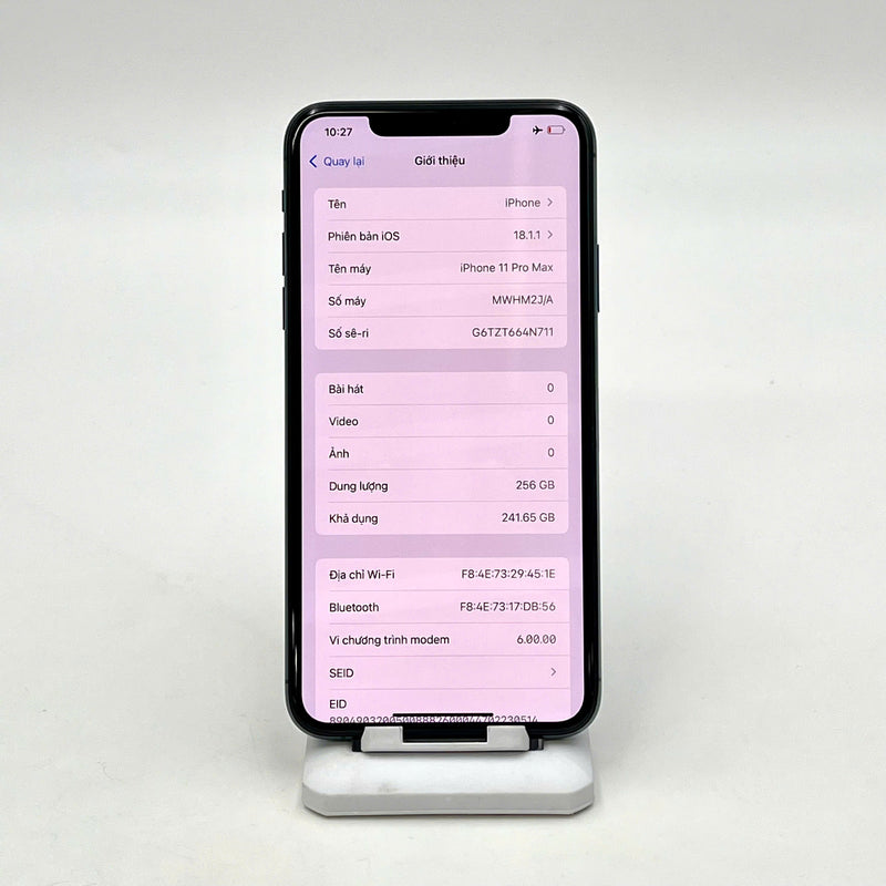 iPhone 11 Pro Max 256GB Xanh Lá 98% pin 100% Quốc tế Apple (Đã thay pin) - HH8209