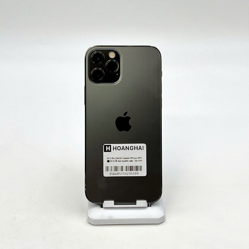 iPhone 12 Pro 256GB Đen 98% pin 84% DBH  Máy đã trả hết tiền mạng dùng như Quốc tế Apple (Lỗi face ID, xước màn) - HH5599