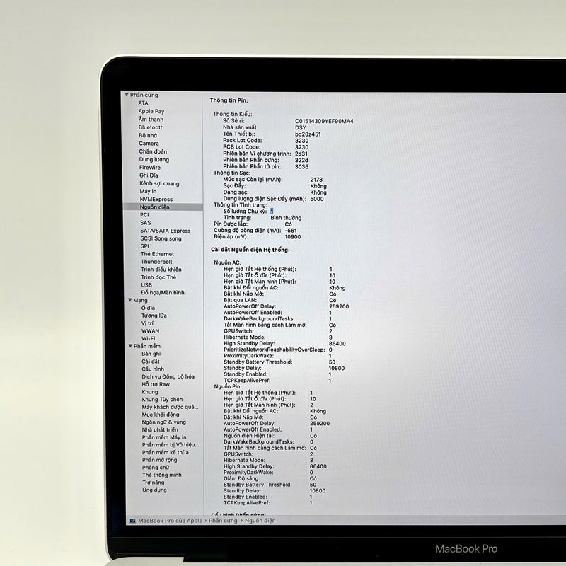 Macbook Pro 2017 13.3in Bạc Intel Core i7/RAM 16GB/SSD 128GB 97% pin 100% BPTN (Đã thay pin, xước gôm vỏ)