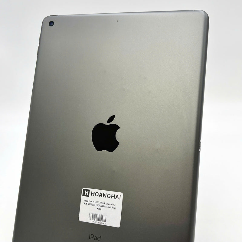 iPad Gen 7 2019 10.2in 32GB Xám Wifi 97% pin 100%  (Đã thay pin, mặt lưng xước)