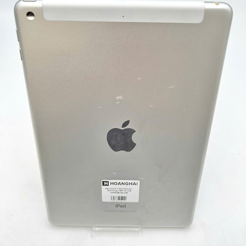 iPad Gen 6 2018 9.7in 32GB Bạc 4G + Wifi 97% pin 100% Từ DCM (Đã thay pin, mặt lưng xước)