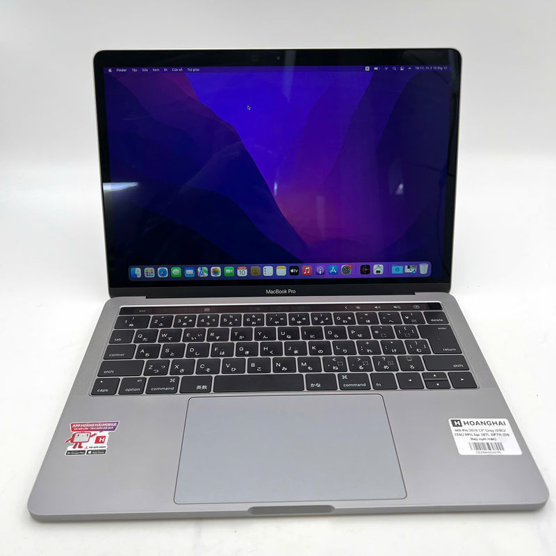 Macbook Pro 2016 13in Xám Intel Core i5/RAM 8GB/SSD 256GB 98% sạc 287 lần BPTN (Đã thay cụm màn)