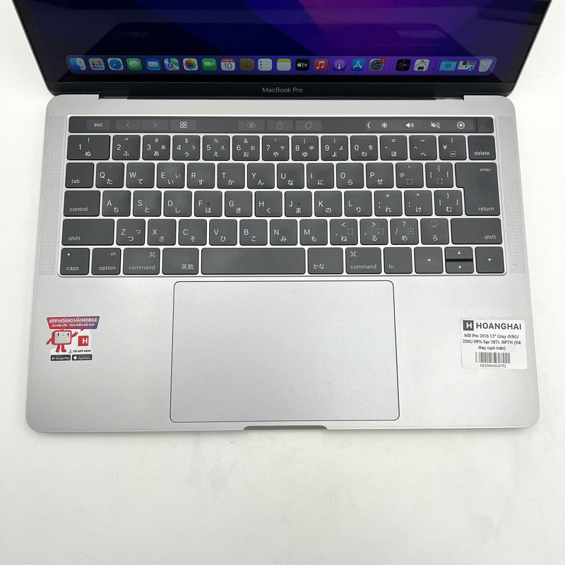 Macbook Pro 2016 13in Xám Intel Core i5/RAM 8GB/SSD 256GB 98% sạc 287 lần BPTN (Đã thay cụm màn)