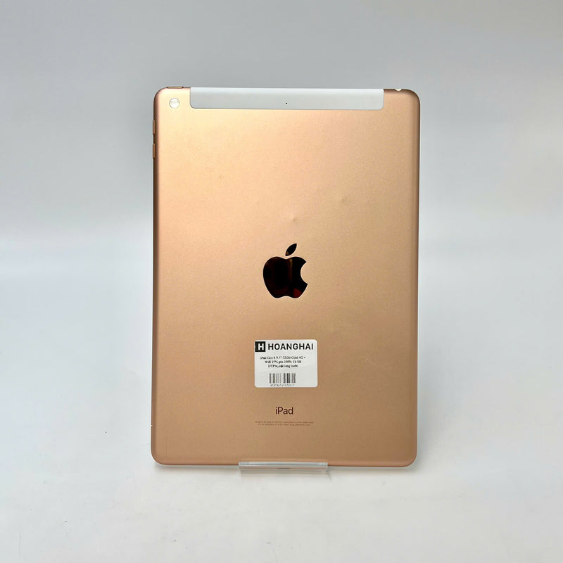 iPad Gen 6 2018 9.7in 32GB Vàng 4G + Wifi 97% pin 100% Từ SB (Đã thay pin, mặt lưng xước)