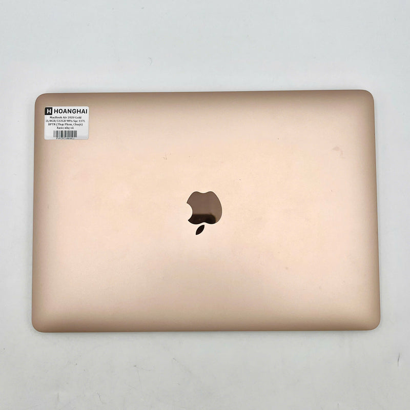 Macbook Air 2020 13.3in Vàng Intel Core i5 / RAM 8GB / SSD 512GB 98% Sạc 137 lần BPTN (Thay phím, chuột , xước vỏ nhẹ)