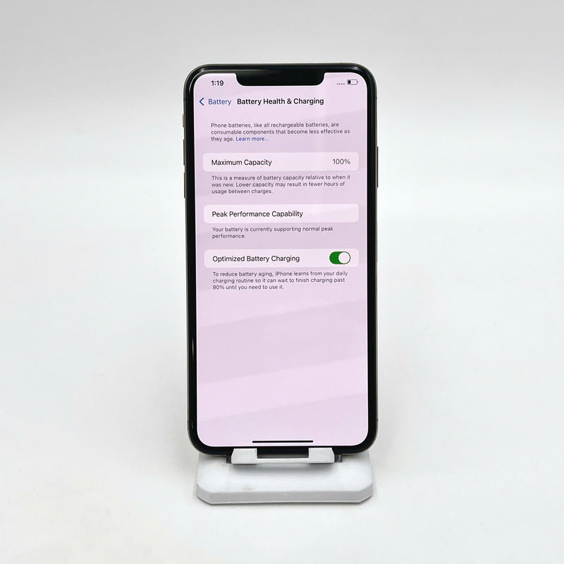 iPhone XS Max 256GB Vàng 98% pin 100% Máy đã trả hết tiền mạng dùng như Quốc tế Apple (Đã thay pin, xước viền) - HH4047