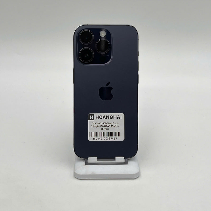 iPhone 14 Pro 256GB Tím 98% pin 87%  Quốc tế Apple (Đốm camera 3x) - HH7457