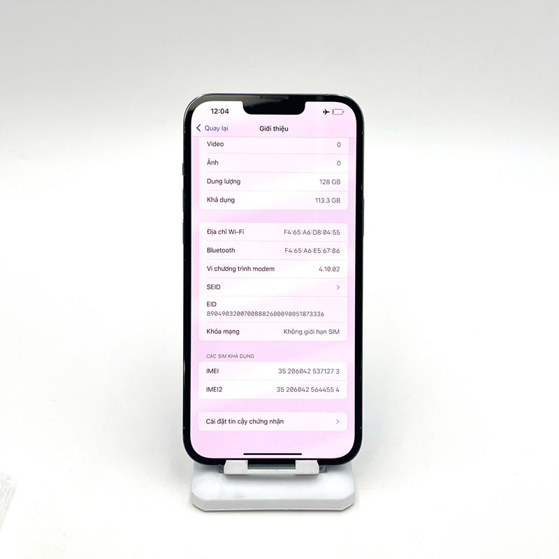 iPhone 13 Pro Max 128GB Xanh Dương 97% pin 100% Quốc tế Apple (Đã thay pin, xước viền) - HH1273