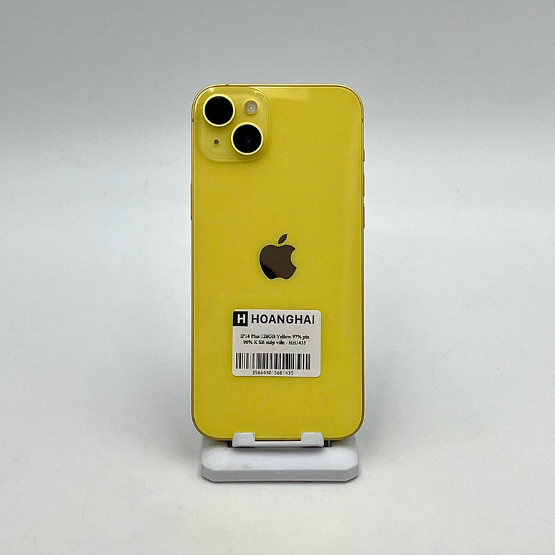 iPhone 14 Plus 128GB Vàng 97% pin 96%  Quốc tế từ SB (Không dùng sim SB - móp viền) - HH1435
