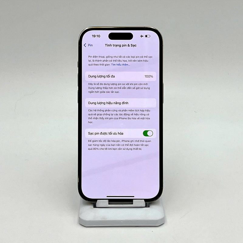 iPhone 14 Pro 256GB Vàng 98% pin 100% DBH Quốc tế Apple (Đã thay linh kiện Apple - Đốm camera 1x)- HH3769