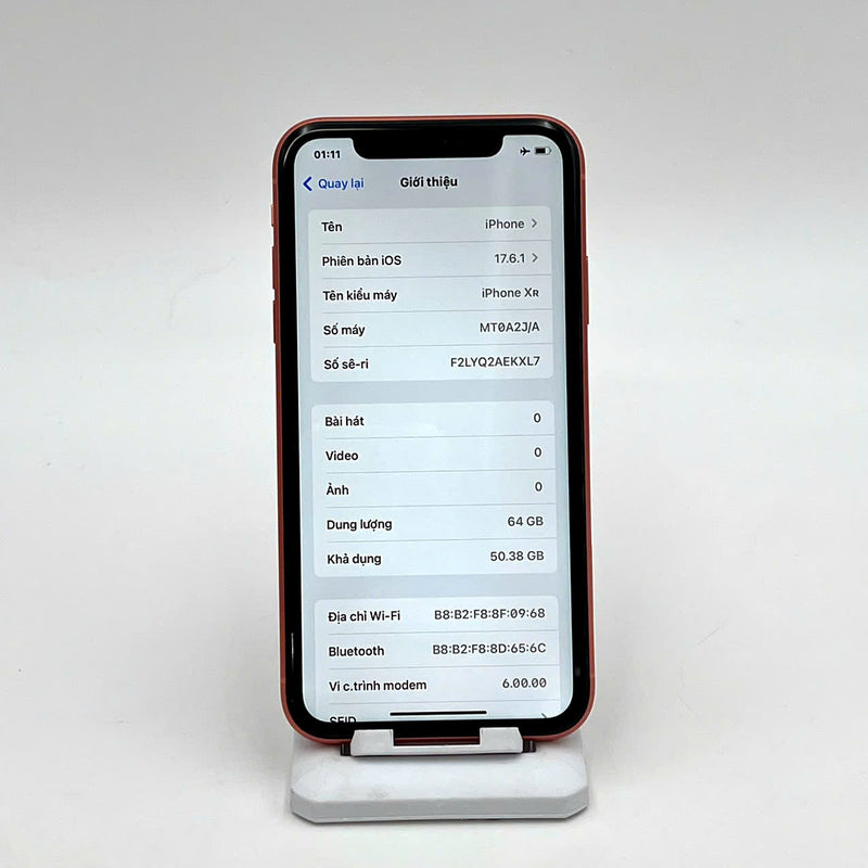 iPhone XR 64GB Cam 97% pin 86%  Máy đã trả hết tiền mạng dùng như Quốc tế Apple (Đốm camera 1x - xước viền, màn)  - HH4978
