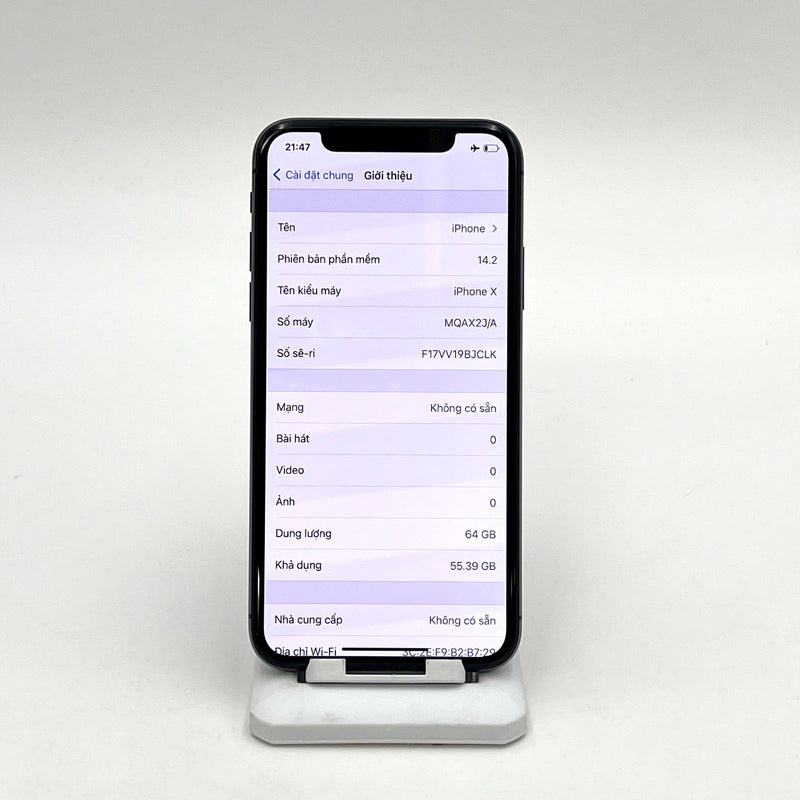 iPhone X 64GB Đen 97% pin 100% Quốc tế Apple (Đã thay pin - Đốm camera 1x/2x , xước viền và màn) - HH4523