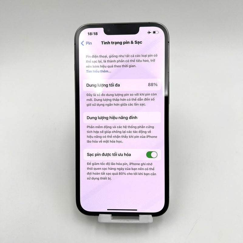 iPhone 13 Pro 256GB Đen 98% pin 88%  Quốc tế từ SB (Không dùng sim SB - Đốm camera 3x, xước viền) - HH6215