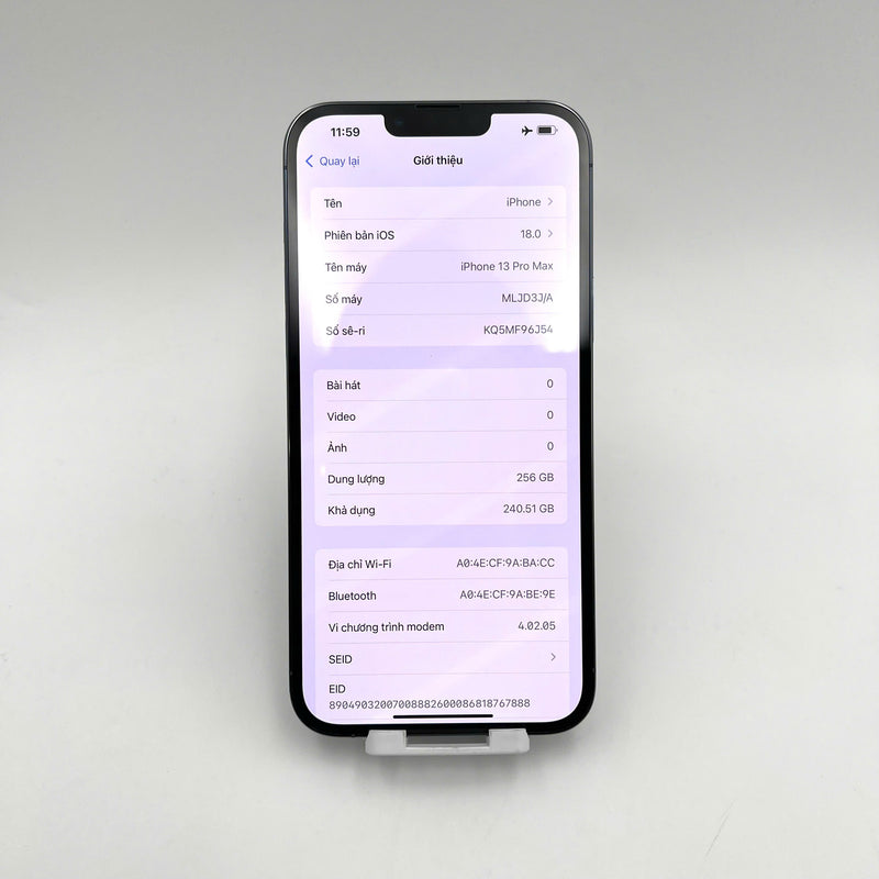 iPhone 13 Pro Max 256GB Xanh Dương 98% pin 85%  Quốc tế từ DCM (Không dùng sim DCM - Đốm camera 3x)  - HH7830