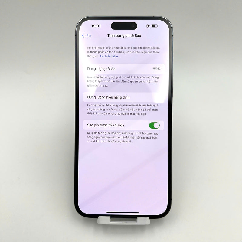 iPhone 14 Pro Max 1TB Tím 98% pin 89%  Quốc tế từ SB (Không dùng sim SB - Đốm camera 3x , xước sơn viền) - HH4693