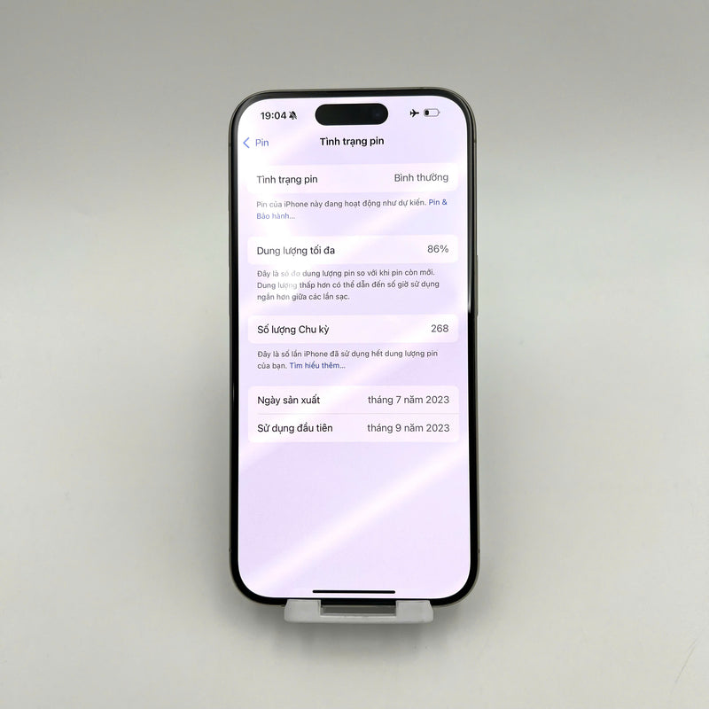 iPhone 15 Pro 256GB Tự Nhiên 99% pin 86%  Quốc tế Apple  - HH5344