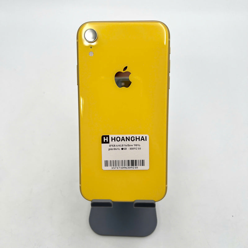 iPhone XR 64GB Vàng 98% pin 86%  Máy đã trả hết tiền mạng dùng như Quốc tế Apple  - HH9210