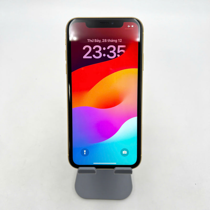 iPhone XR 64GB Vàng 98% pin 86%  Máy đã trả hết tiền mạng dùng như Quốc tế Apple  - HH9210