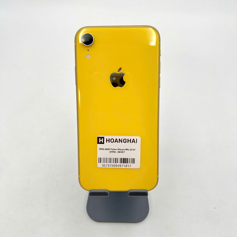 iPhone XR 64GB Vàng 98% pin 90%  Quốc tế Apple (Đã thay pin) - HH1817