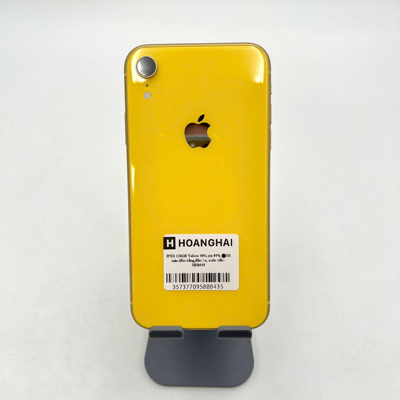 iPhone XR 128GB Vàng 98% pin 89%  Máy đã trả hết tiền mạng dùng như Quốc tế Apple (Đốm camera 1x - Màn đốm trắng, xước viền) - HH8435