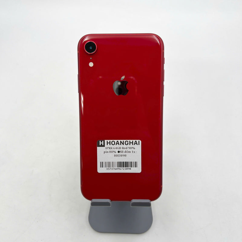 iPhone XR 64GB Đỏ 98% pin 88%  Máy đã trả hết tiền mạng dùng như Quốc tế Apple (Đốm camera 1x) - HH3898