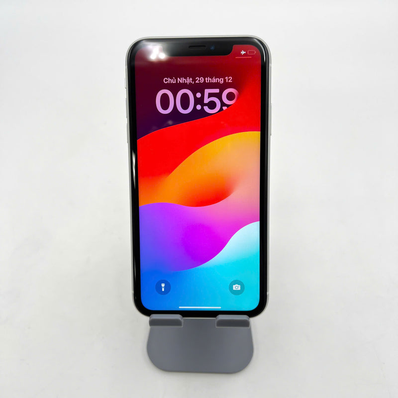 iPhone XR 64GB Trắng 98% pin 86%  Máy đã trả hết tiền mạng dùng như Quốc tế Apple  - HH5496