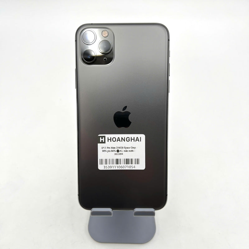 iPhone 11 Pro Max 256GB Đen 98% pin 86%  Máy đã trả hết tiền mạng dùng như Quốc tế Apple (màn xước) - HH1054