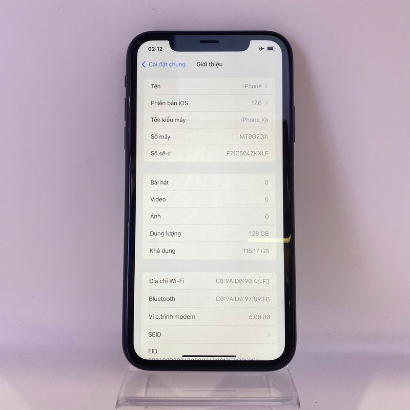 iPhone XR 128GB Đen 98% pin 93%  Máy đã trả hết tiền mạng dùng như Quốc tế Apple (xước viền camera) - HH2011