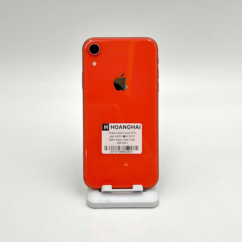 iPhone XR 64GB Cam 97% pin 100% Máy đã trả hết tiền mạng dùng như Quốc tế Apple (Đã thay pin - xước màn, viền camera) - HH3503