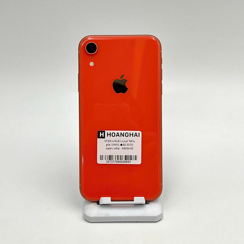 iPhone XR 64GB Cam 98% pin 100% Máy đã trả hết tiền mạng dùng như Quốc tế Apple (Đã thay pin, xước viền) - HH0692