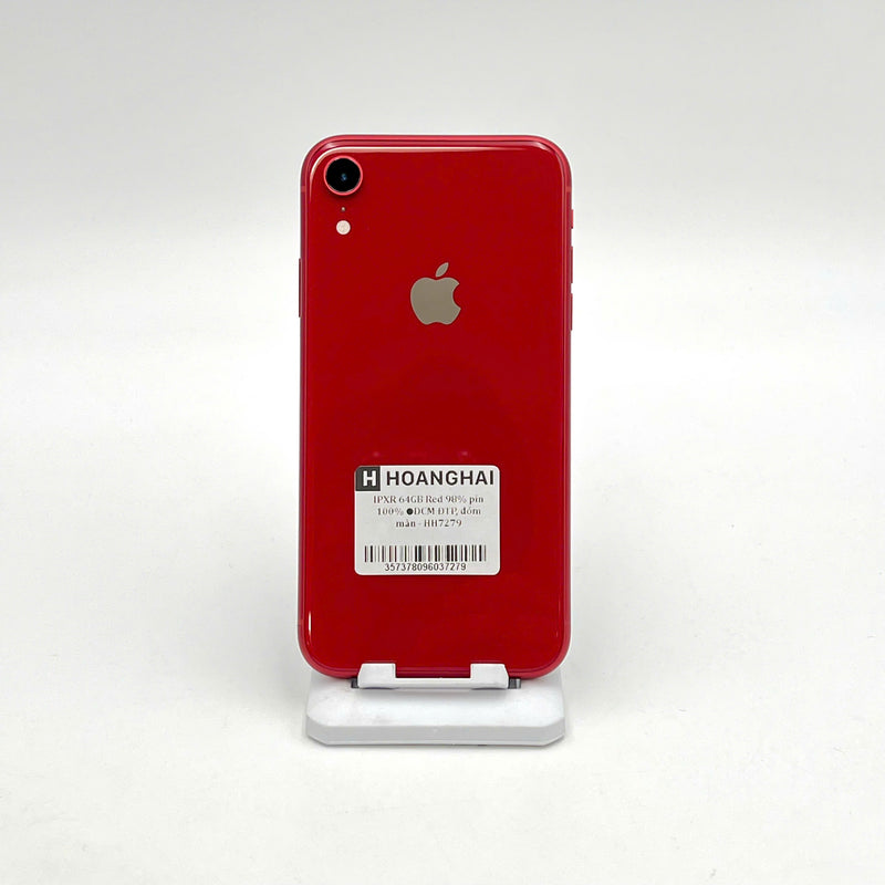 iPhone XR 64GB Đỏ 98% pin 100% Máy đã trả hết tiền mạng dùng như Quốc tế Apple (Đã thay pin, đốm màn) - HH7279