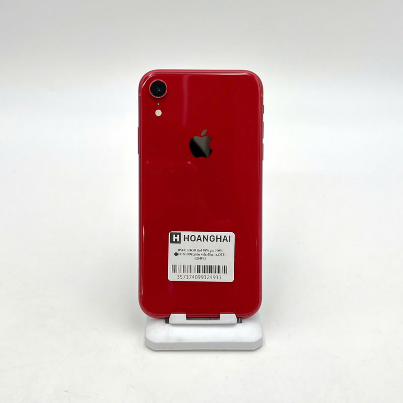 iPhone XR 128GB Đỏ 98% pin 100% DBH Máy đã trả hết tiền mạng dùng như Quốc tế Apple (Đã thay pin - Đốm camera 1x, móp viền)- HH4913