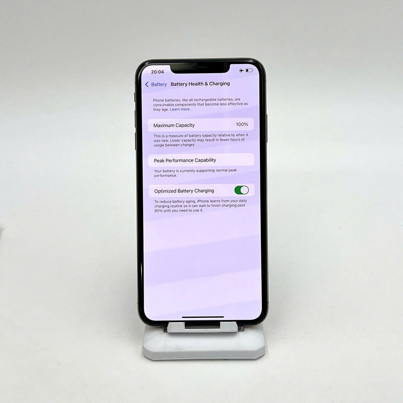 iPhone XS Max 64GB Vàng 98% pin 100% Máy đã trả hết tiền mạng dùng như Quốc tế Apple (Đã thay pin - Đốm camera 1x) - HH3193