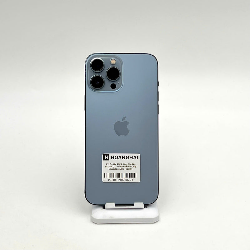 iPhone 13 Pro Max 256GB Xanh Dương 98% pin 100% Quốc tế Apple bản ÚC (Đã thay pin, thay màn Apple - Đốm camera 3x, xước viền) - HH8293