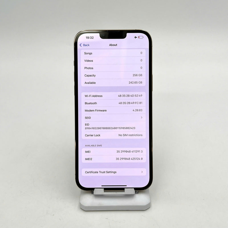 iPhone 13 Pro Max 256GB Vàng 98% pin 100% Quốc tế từ SB (Không dùng sim SB - Đã thay pin - Đốm camera 3x, xước viền) - HH2913