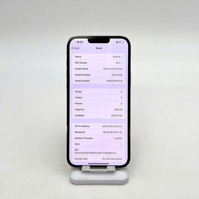 iPhone 13 Pro Max 256GB Vàng 98% pin 100% Quốc tế từ SB (Không dùng sim SB - Đã thay pin - Đốm camera 3x, xước viền) - HH2913